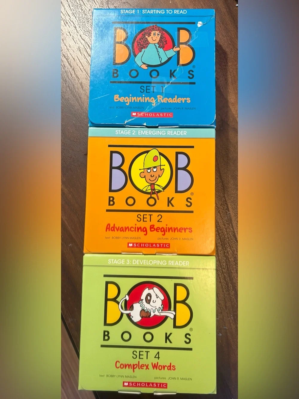 Scholastic Bob Books: Stage 1- Set 1, Stage 2 - Set 2; Stage 3 - Set 4